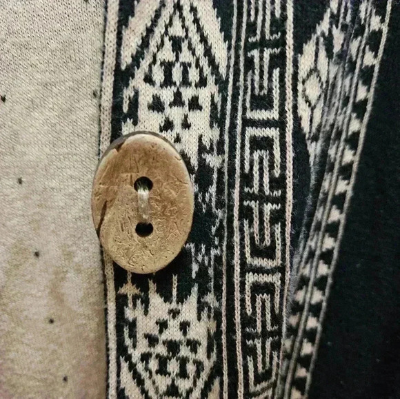 Lucky Brand Black Camel Boho Cape Sz M - Picture 3 of 7